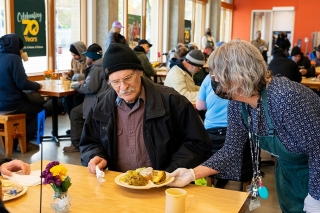 Meal service at Blanchet House